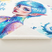 Schoonheid winter elf betoverde vorst koningin kun sherpa deken (3/4)