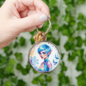 Schoonheid winter elf betoverde vorst koningin kun sleutelhanger (Hand)