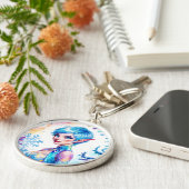 Schoonheid winter elf betoverde vorst koningin kun sleutelhanger (Zijkant)