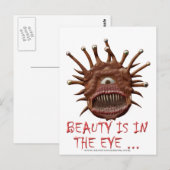Schoonheid zit in het oog ... briefkaart (Voorkant / Achterkant)