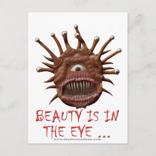 Schoonheid zit in het oog ... briefkaart