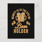 Schoonheid zit in het oog van de bierhouder briefkaart (Voorkant)