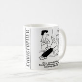 Schoonheid zit slechts aan de oppervlakte koffiemok (Voorkant rechts)