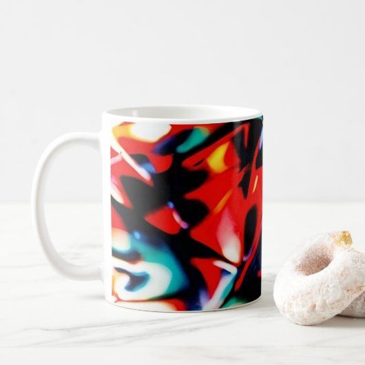 Schoonheidige Kleurenbende Koffiemok (Met donut)