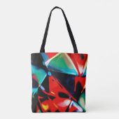 Schoonheidige Kleurenbende Tote Bag (Achterkant)
