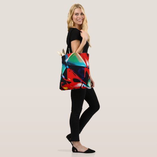 Schoonheidige Kleurenbende Tote Bag (Op model)