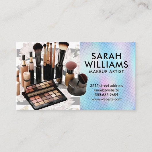Schoonheids Cosmetica | Make-up Kit Visitekaartje (Voorkant)