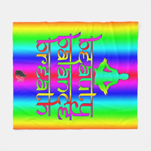 Schoonheidsbalans Rainbow-intenties Fleece Deken (Voorkant (Horizontaal))