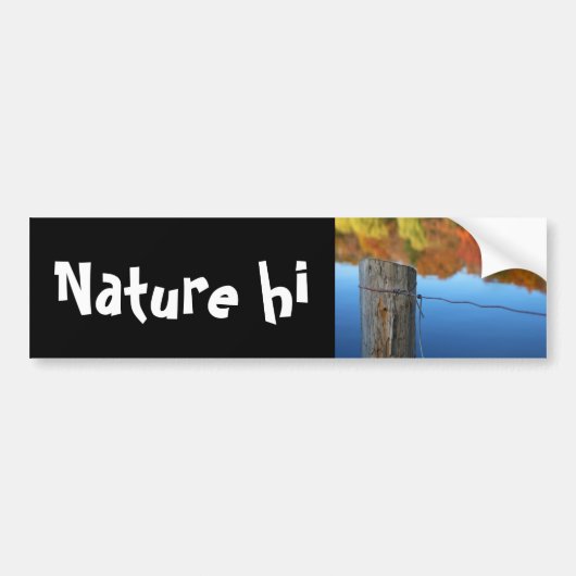 schoonheidsbarrière bumpersticker (Voorkant)