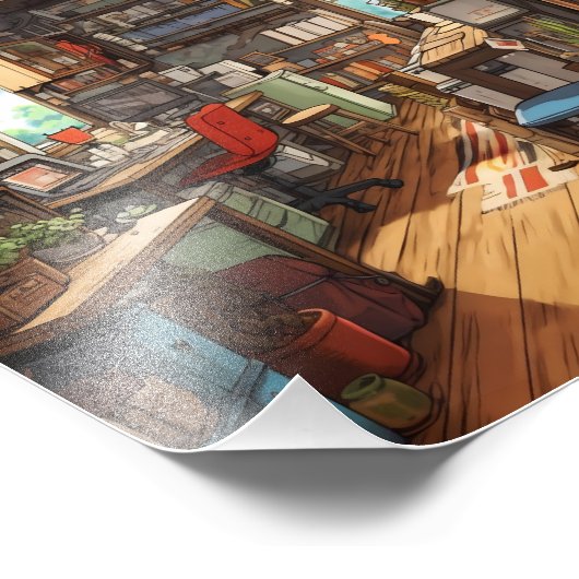 schoonheidsbibliotheek foto afdruk (Hoek)