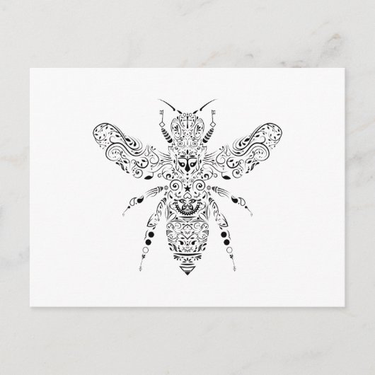 schoonheidsbijen briefkaart (Voorkant)
