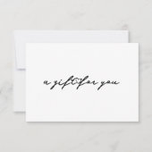 Schoonheidscadeaucertificaat uitnodiging Script He (Voorkant)