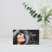 Schoonheidscode QR van het fotoscript van de haird Visitekaartje (Staand voorkant)