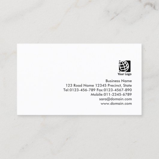 Schoonheidsconsulent Faux Gold Visitekaartje (Achterkant)