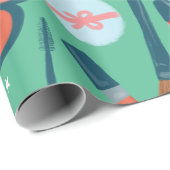 Schoonheidscosmetische productpatroon groene cadea cadeaupapier (Rol Hoek)