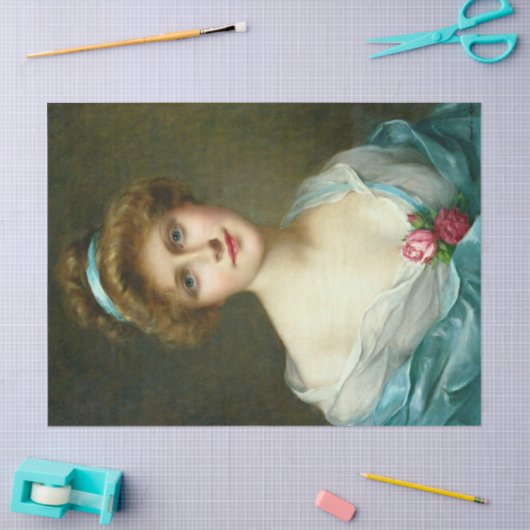 schoonheidsdame groene dress ontkoppeling tissuepapier (Craft)