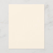 Schoonheidsdienst Prijslijst Flyer - Minimalistisc (Achterkant)