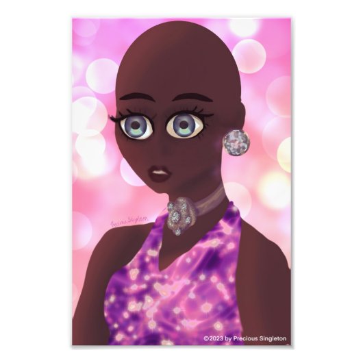 Schoonheidsfoto Vergroting Foto Afdruk (Voorkant)