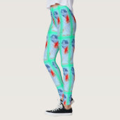 schoonheidsgroen met zwarte haren leggings (Links)