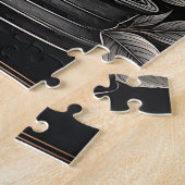 Schoonheidshamster en bladeren legpuzzel (Zijkant)