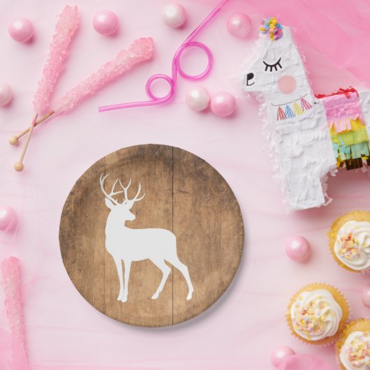  schoonheidshout en meer papieren bordje (Feest)