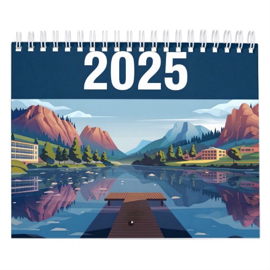 Schoonheidskalender van het jaar 2025 kalender (Hoes)