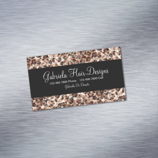 schoonheidskapper magnetisch visitekaartje (Voorbeeld)