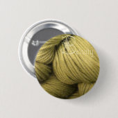 schoonheidsknop, groene zijde ronde button 5,7 cm (Voorkant /achterkant)