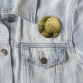 schoonheidsknop, groene zijde ronde button 5,7 cm (In situ)