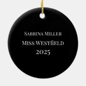 Schoonheidskoningin Kerst Ornament (Achterkant)
