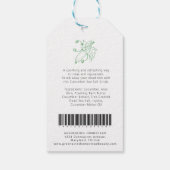 Schoonheidslabel Ooggroene witte ingrediënten Cadeaulabel (Achterkant)