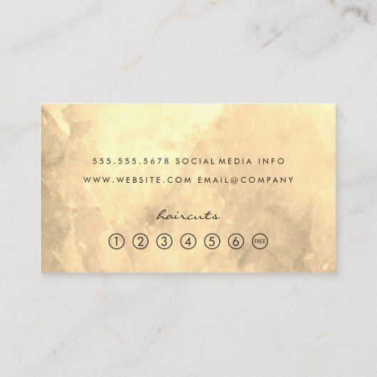 Schoonheidslogo | Haar en Make-up Klantenkaartje (Achterkant)