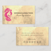 Schoonheidslogo | Haar en Make-up Klantenkaartje (Voorkant / Achterkant)