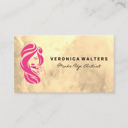 Schoonheidslogo | Haar en Make-up Klantenkaartje (Voorkant)