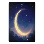 schoonheidsmeisje op maan Mini Klembord (Achterkant)