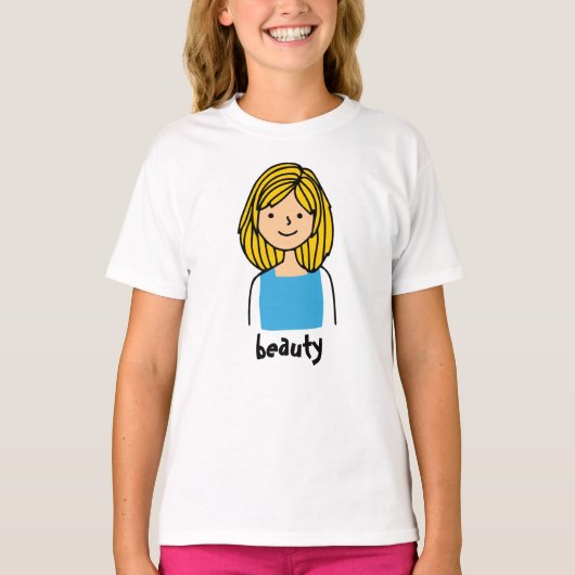 schoonheidsmeisje tshirt (Voorkant)