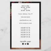 Schoonheidsmeisjesmodel Flyer (Achterkant)