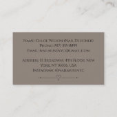 Schoonheidsmerk voor nagelstudio, Spa, Make-up Visitekaartje (Achterkant)