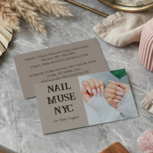 Schoonheidsmerk voor nagelstudio, Spa, Make-up Visitekaartje
