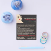 Schoonheidsmodel, plastische chirurg, plastische c flyer (Enkel)