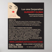 Schoonheidsmodel, plastische chirurg, plastische c poster (Voorkant)