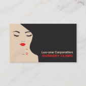 Schoonheidsmodel, plastische chirurg, plastische c visitekaartje (Voorkant)