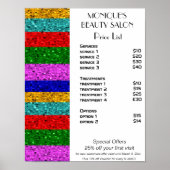 Schoonheidsnagels, zout poster (Voorkant)