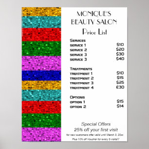 Schoonheidsnagels, zout poster