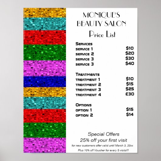 Schoonheidsnagels, zout poster (Voorkant)