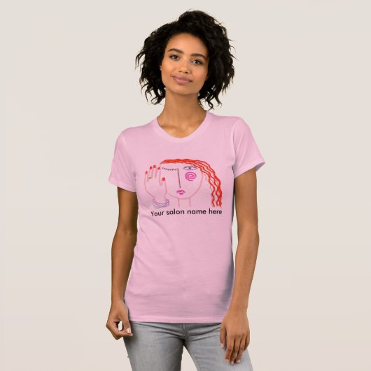 Schoonheidsontwerp voor Salons T-shirt (Voorkant volledig)