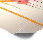 Schoonheidsoog geschilderd poster (Hoek)