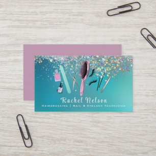 Schoonheidspijkers en Haarstylist Services Sparkle Visitekaartje