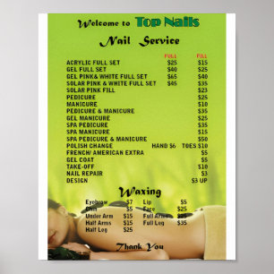 Schoonheidsposter nagelsalon poster