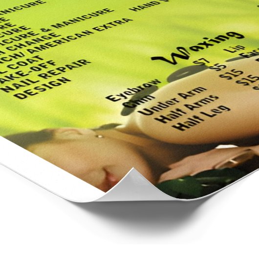 Schoonheidsposter nagelstudio poster (Hoek)